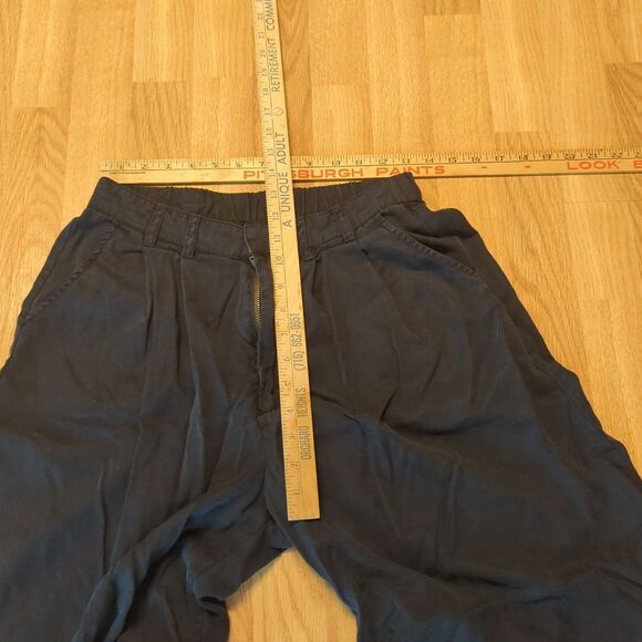 YFB Young Fabulous Broke Pants Womens Medium Blue Wide Leg Baggy Flowy Pockets - Picture 3 of 8